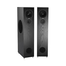 REGA RX5 floor standing speakers in black ash finish