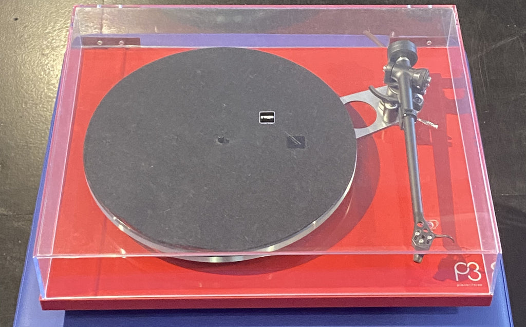 Pre Loved Rega Planar 3 in Red with TTPSU power supply and almost new Nd7